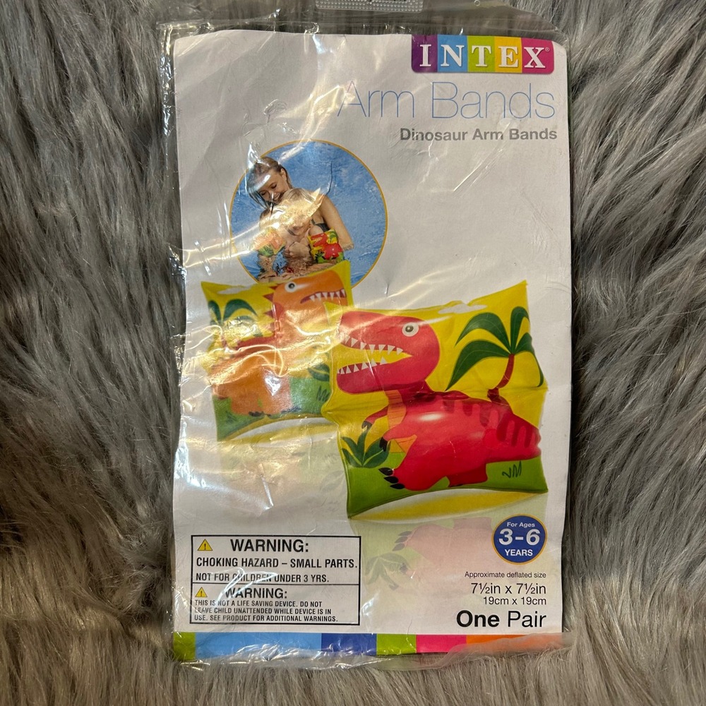 2017 Intex Dinosaur Arm Bands Swim Ages 3-6 Years